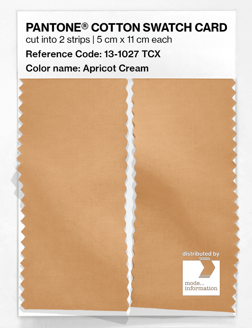 Product image 2 of the product “PANTONE® COTTON SWATCH CARD 13-1027 TCX Apricot Cream ”