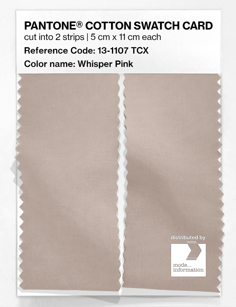 Artikelbild 2 des Artikels “PANTONE® COTTON SWATCH CARD 13-1107 TCX Whisper Pink “