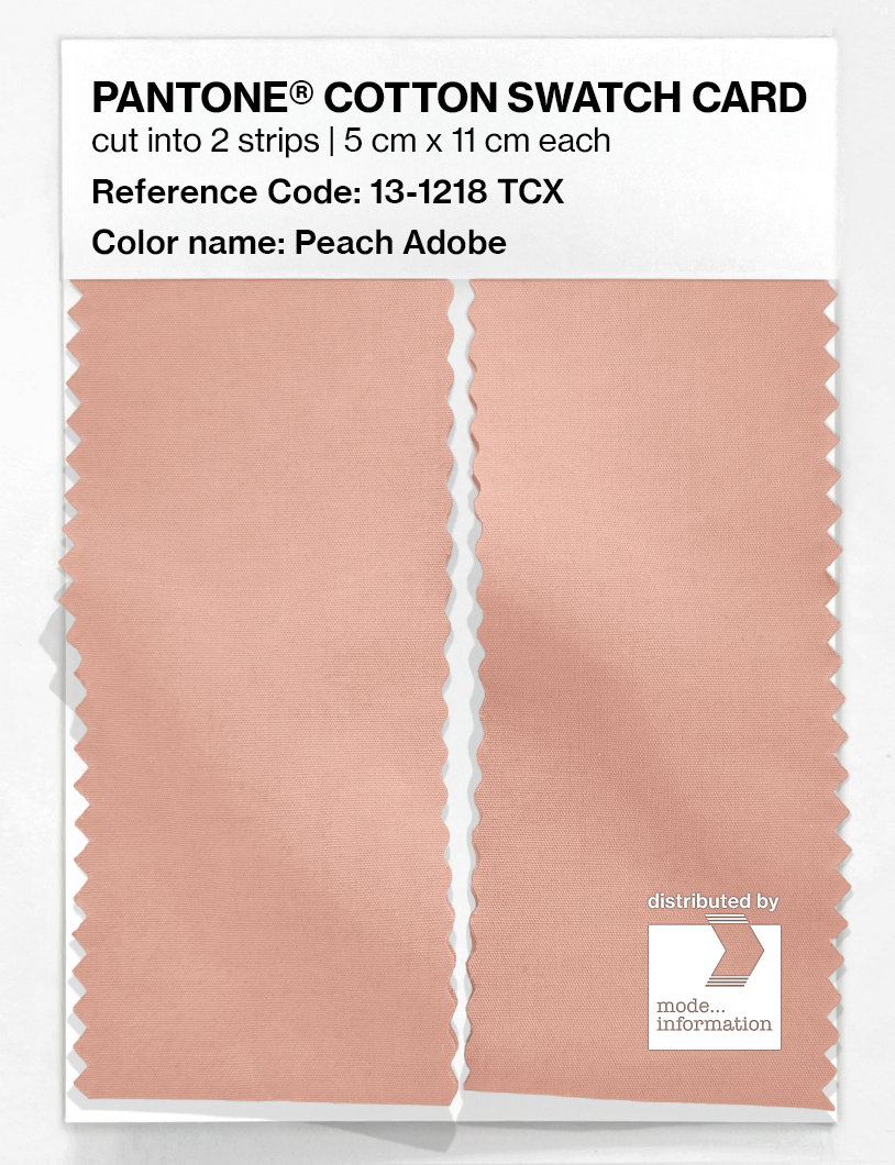Artikelbild 2 des Artikels “PANTONE® COTTON SWATCH CARD 13-1218 TCX Peach Adobe “