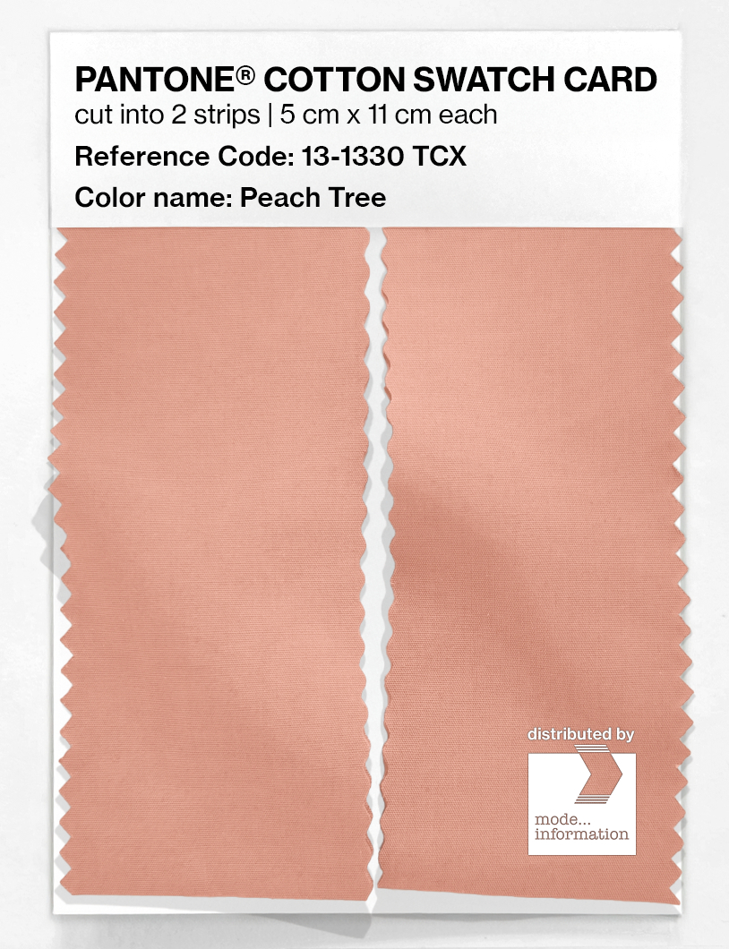 Artikelbild 2 des Artikels “PANTONE® COTTON SWATCH CARD 13-1330 TCX Peach Tree “