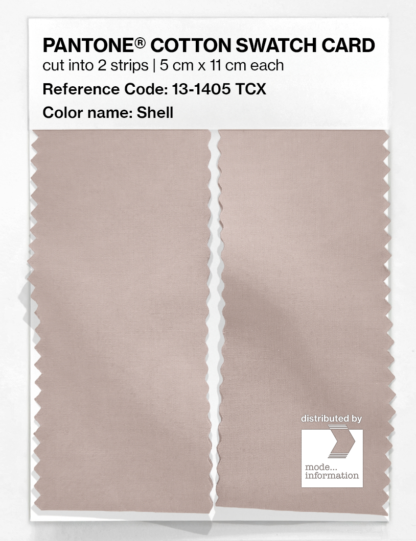 Product image 2 of the product “PANTONE® COTTON SWATCH CARD 13-1405 TCX Shell ”