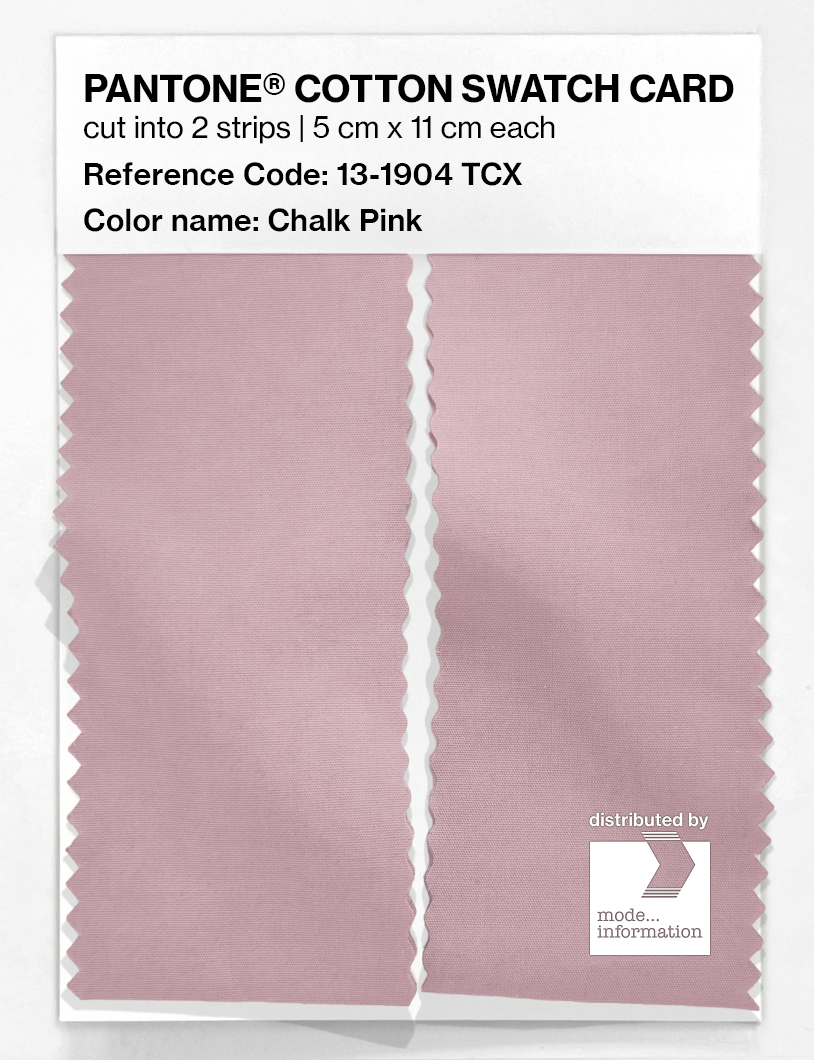 Product image 2 of the product “PANTONE® COTTON SWATCH CARD 13-1904 TCX Chalk Pink ”
