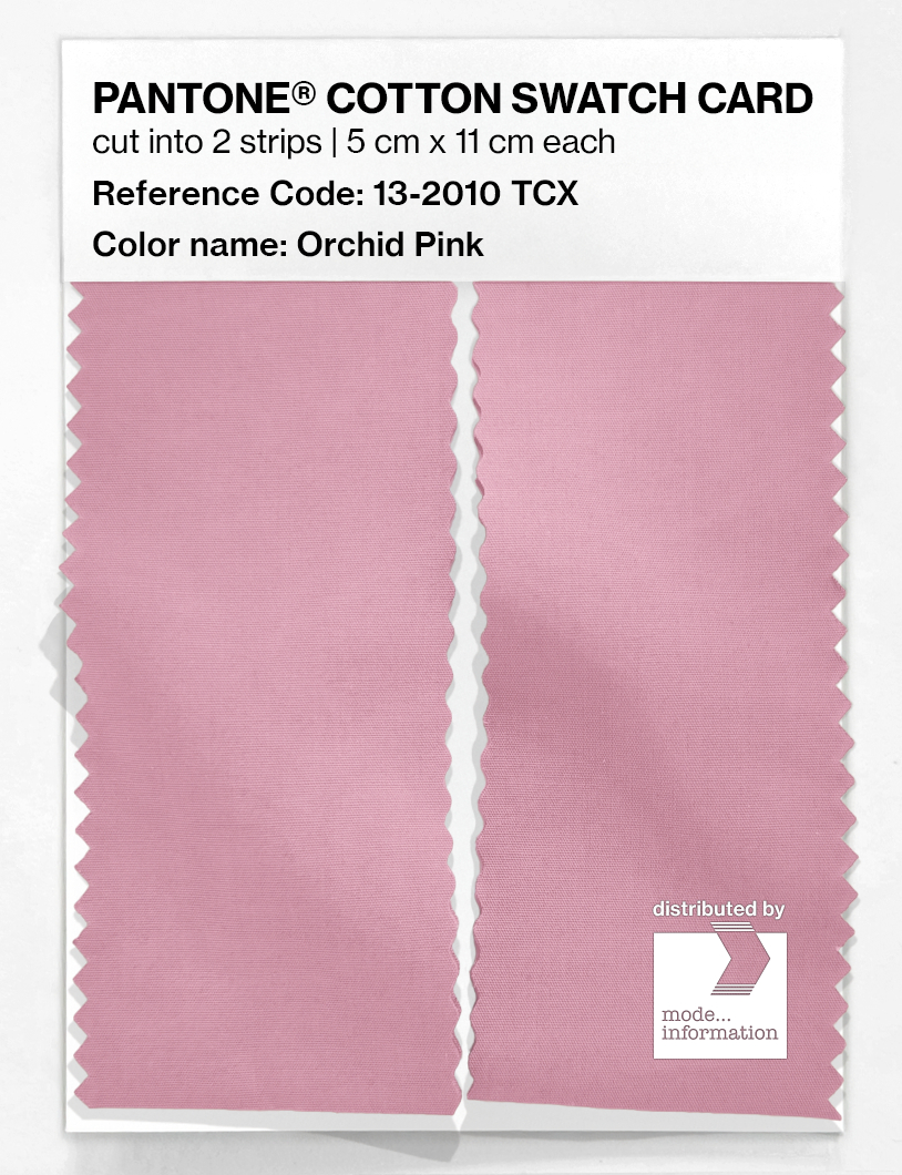 Product image 2 of the product “PANTONE® COTTON SWATCH CARD 13-2010 TCX Orchid Pink ”