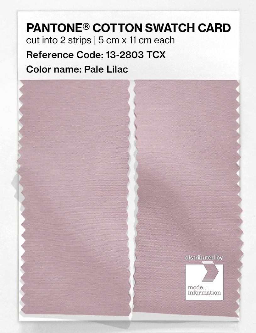 Product image 2 of the product “PANTONE® COTTON SWATCH CARD 13-2803 TCX Pale Lilac ”