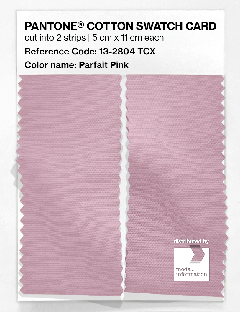 Product image 2 of the product “PANTONE® COTTON SWATCH CARD 13-2804 TCX Parfait Pink ”