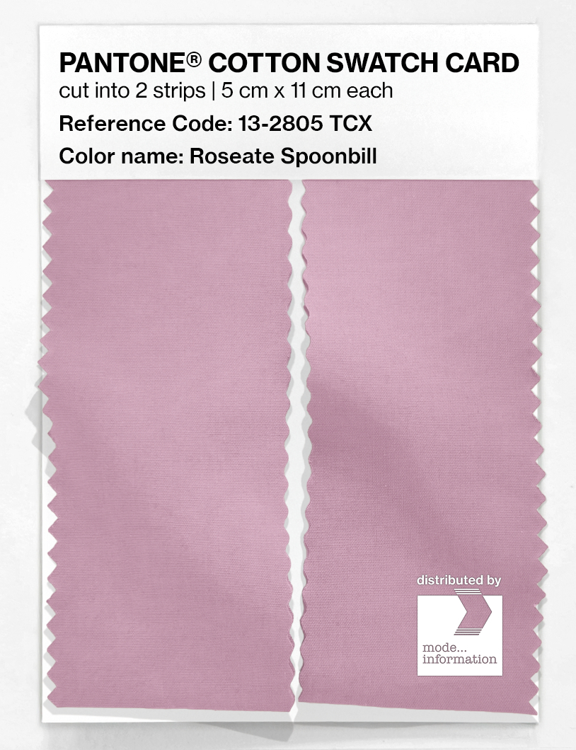 Artikelbild 2 des Artikels “PANTONE® COTTON SWATCH CARD 13-2805 TCX Roseate Spoonbill “