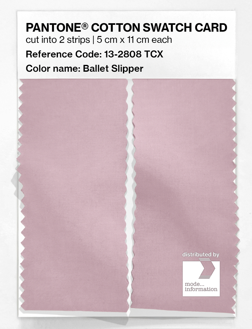 Product image 2 of the product “PANTONE® COTTON SWATCH CARD 13-2808 TCX Ballet Slipper ”