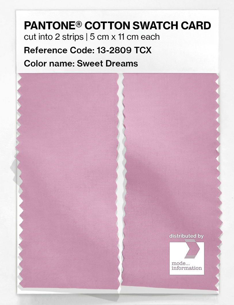 Product image 2 of the product “PANTONE® COTTON SWATCH CARD 13-2809 TCX Sweet Dreams ”