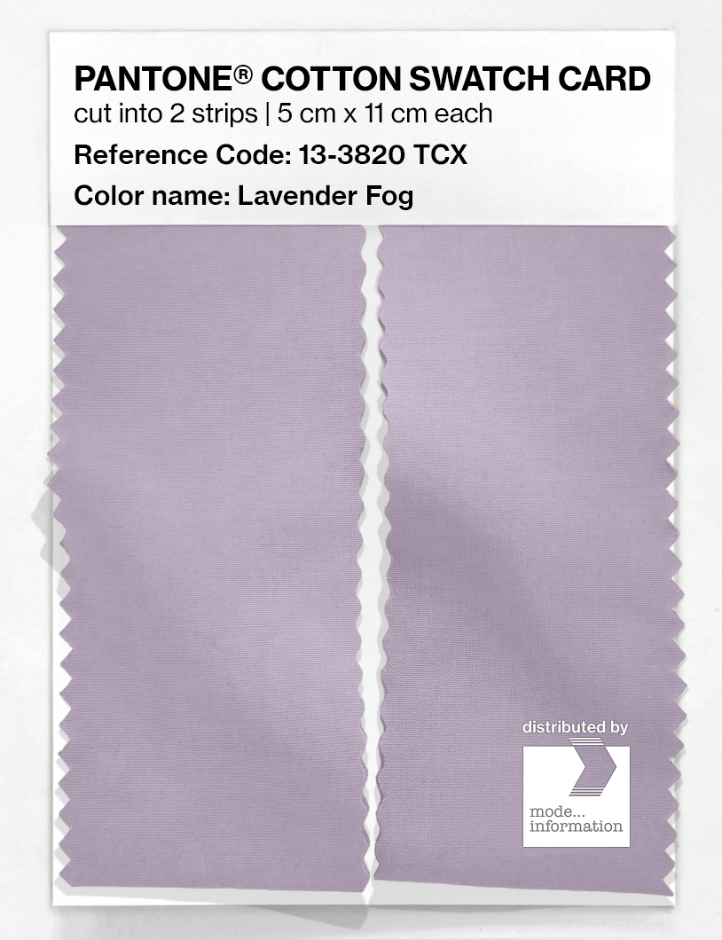 Artikelbild 2 des Artikels “PANTONE® COTTON SWATCH CARD 13-3820 TCX Lavender Fog “