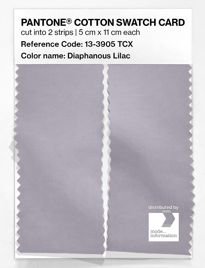 Artikelbild 2 des Artikels “PANTONE® COTTON SWATCH CARD 13-3905 TCX Diaphanous Lilac “