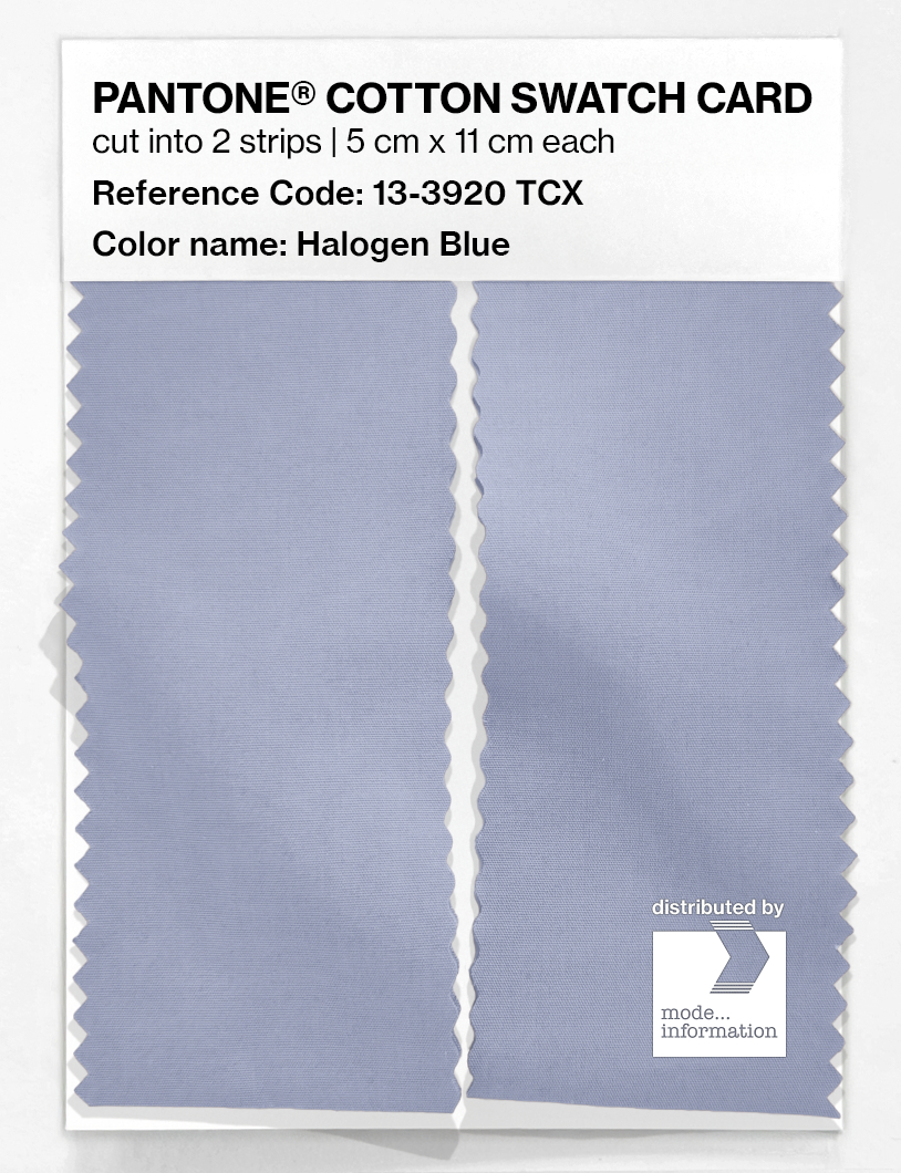 Product image 2 of the product “PANTONE® COTTON SWATCH CARD 13-3920 TCX Halogen Blue ”