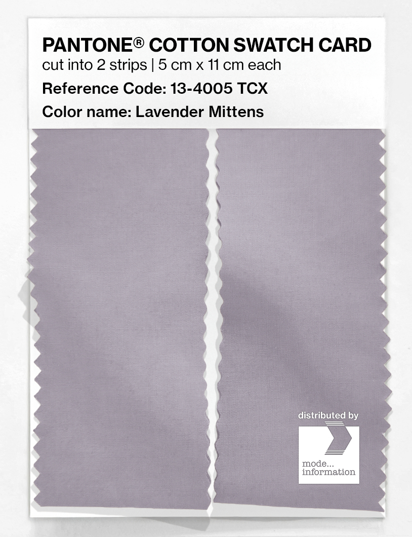 Artikelbild 2 des Artikels “PANTONE® COTTON SWATCH CARD 13-4005 TCX Lavender Mittens “