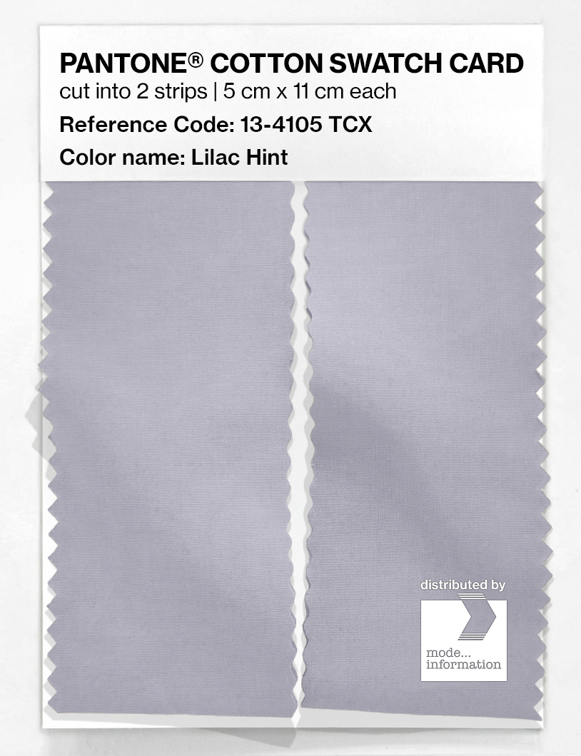 Product image 2 of the product “PANTONE® COTTON SWATCH CARD 13-4105 TCX Lilac Hint ”
