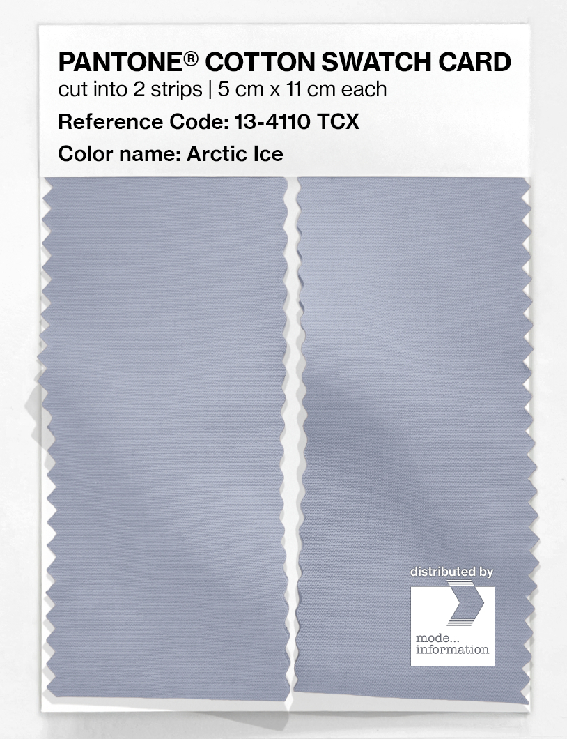 Product image 2 of the product “PANTONE® COTTON SWATCH CARD 13-4110 TCX Arctic Ice ”