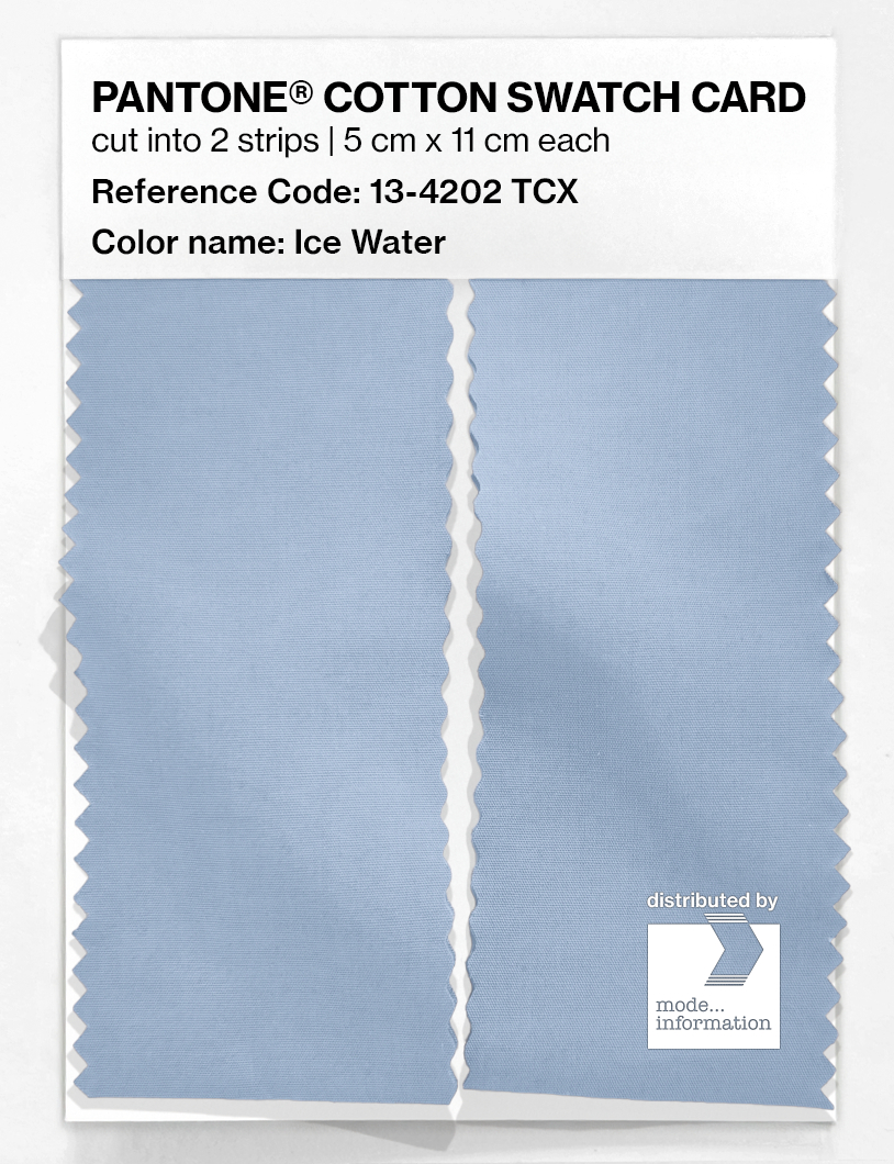 Artikelbild 2 des Artikels “PANTONE® COTTON SWATCH CARD 13-4202 TCX Ice Water “