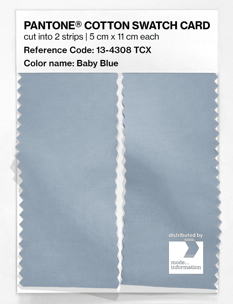 Product image 2 of the product “PANTONE® COTTON SWATCH CARD 13-4308 TCX Baby Blue ”
