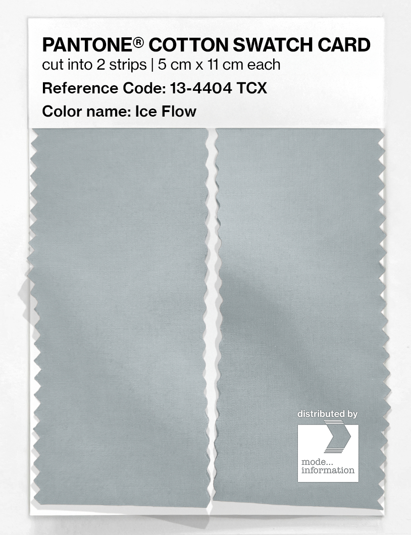 Product image 2 of the product “PANTONE® COTTON SWATCH CARD 13-4404 TCX Ice Flow ”