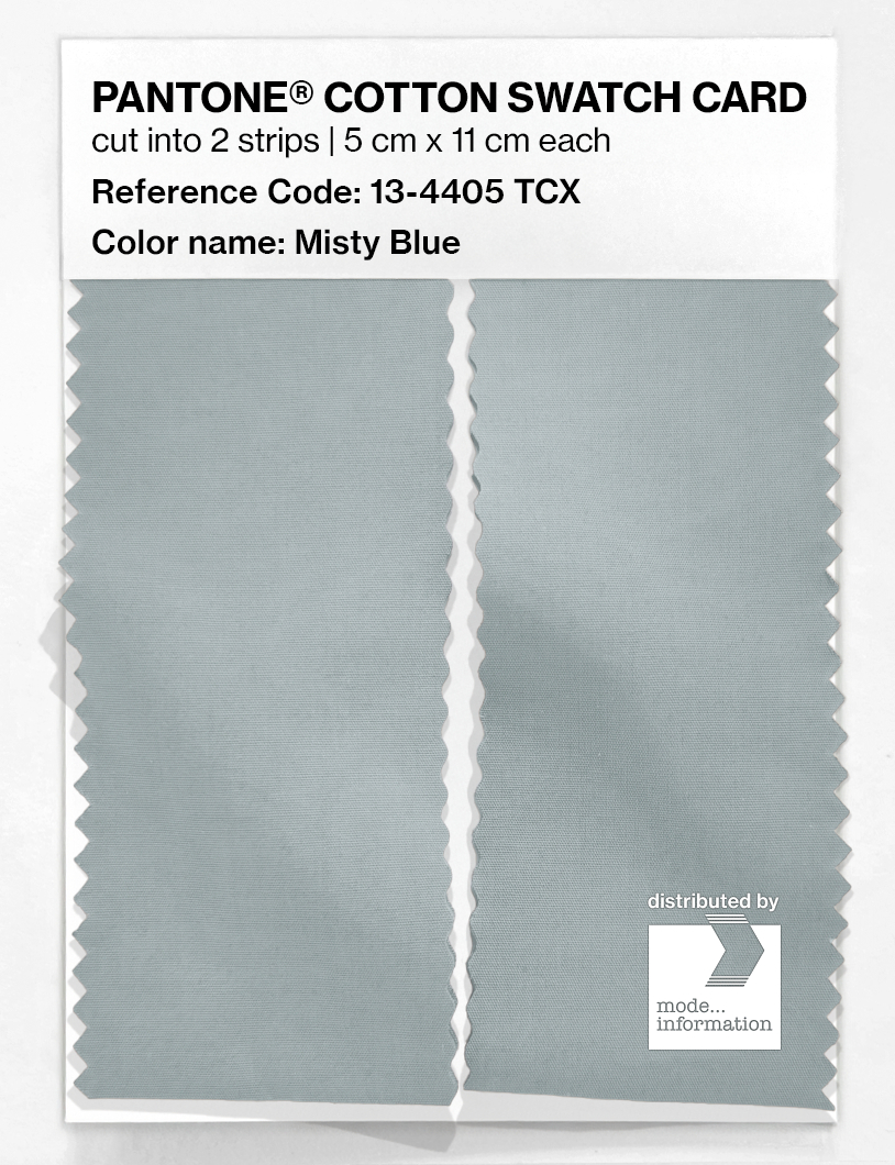 Artikelbild 2 des Artikels “PANTONE® COTTON SWATCH CARD 13-4405 TCX Misty Blue “