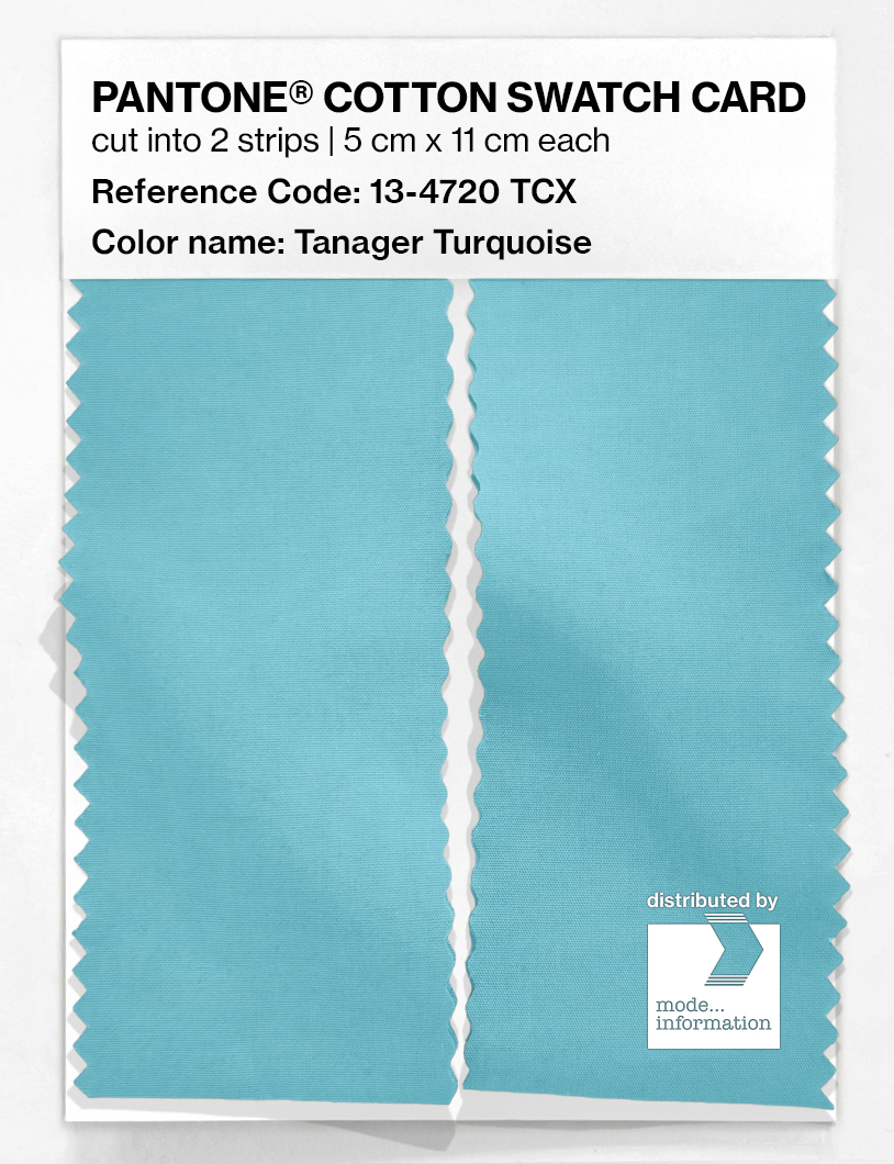 Artikelbild 2 des Artikels “PANTONE® COTTON SWATCH CARD 13-4720 TCX Tanager Turquoise “