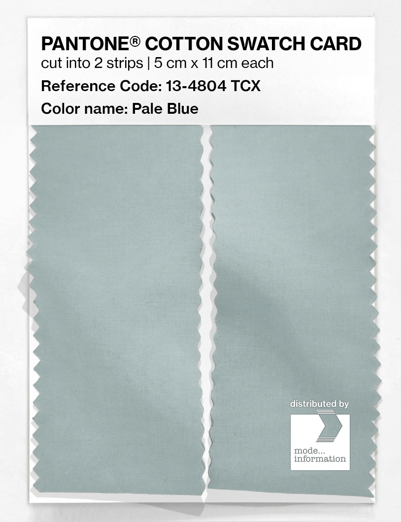 Product image 2 of the product “PANTONE® COTTON SWATCH CARD 13-4804 TCX Pale Blue ”