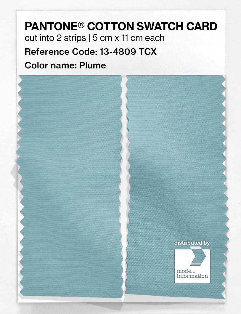 Product image 2 of the product “PANTONE® COTTON SWATCH CARD 13-4809 TCX Plume ”