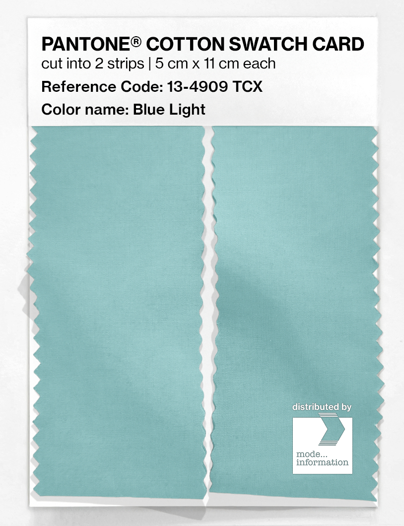Product image 2 of the product “PANTONE® COTTON SWATCH CARD 13-4909 TCX Blue Light ”