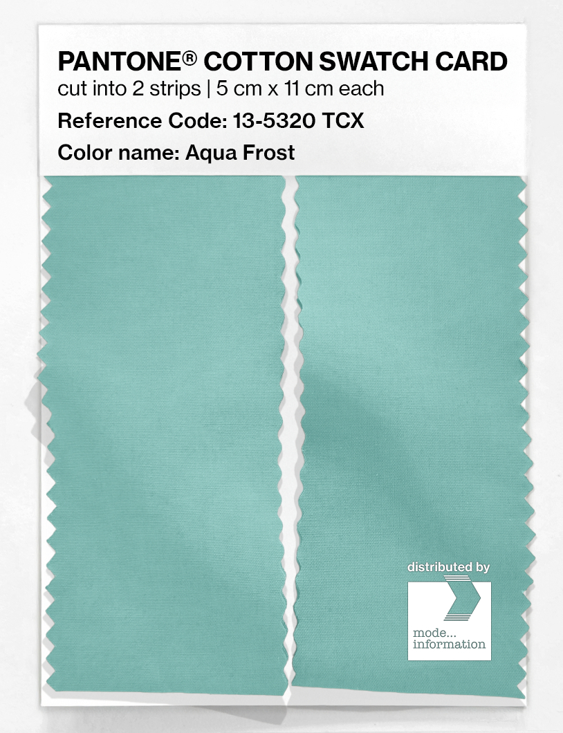 Artikelbild 2 des Artikels “PANTONE® COTTON SWATCH CARD 13-5320 TCX Aqua Frost “