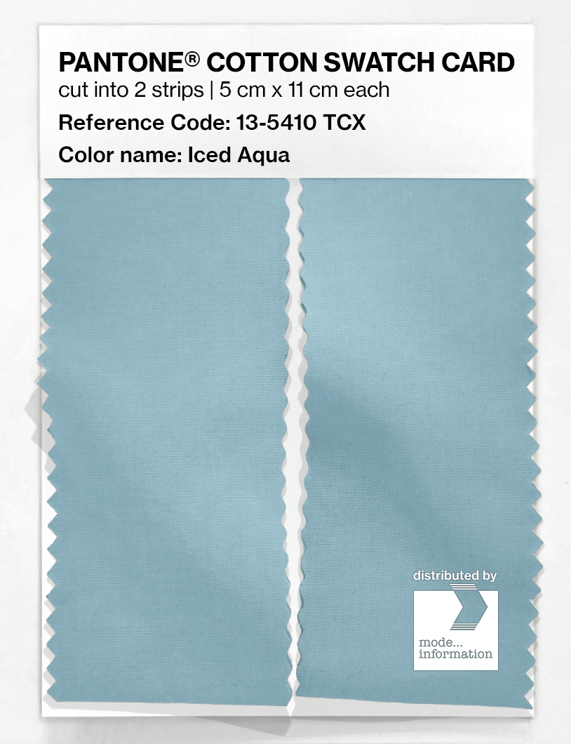 Artikelbild 2 des Artikels “PANTONE® COTTON SWATCH CARD 13-5410 TCX Iced Aqua “