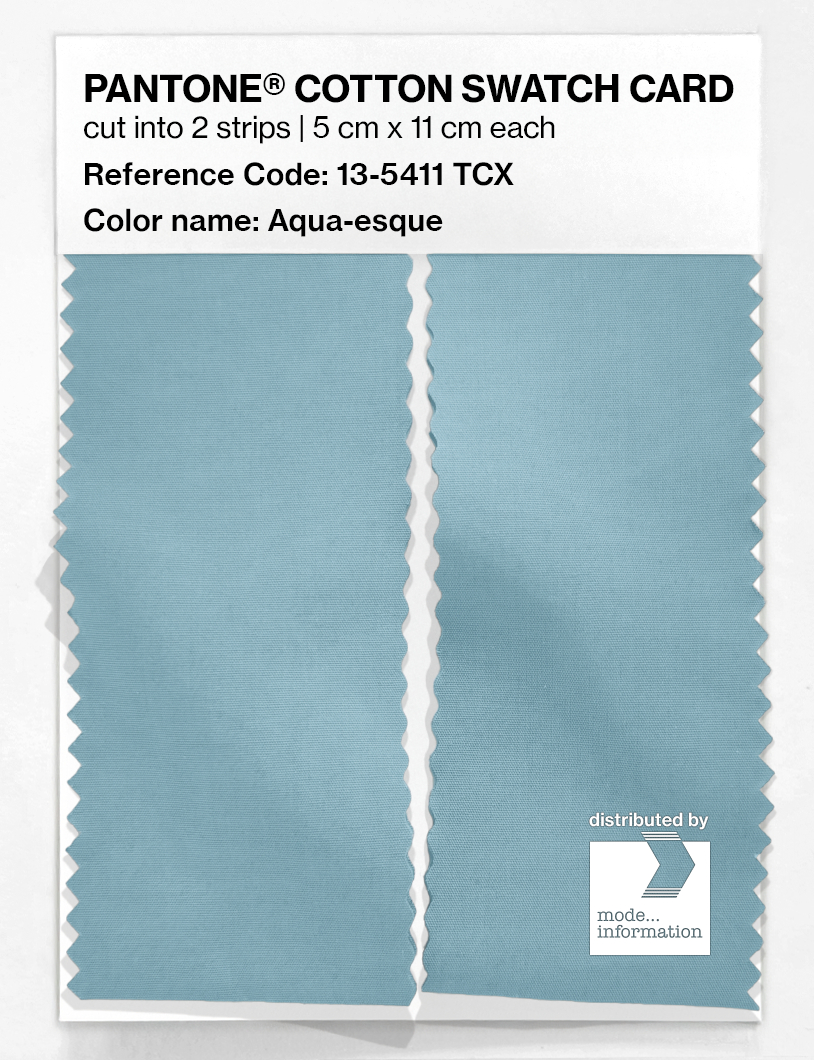 Artikelbild 2 des Artikels “PANTONE® COTTON SWATCH CARD 13-5411 TCX Aqua-esque “