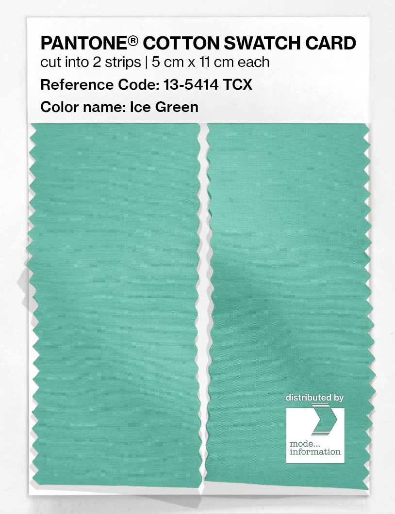 Artikelbild 2 des Artikels “PANTONE® COTTON SWATCH CARD 13-5414 TCX Ice Green “
