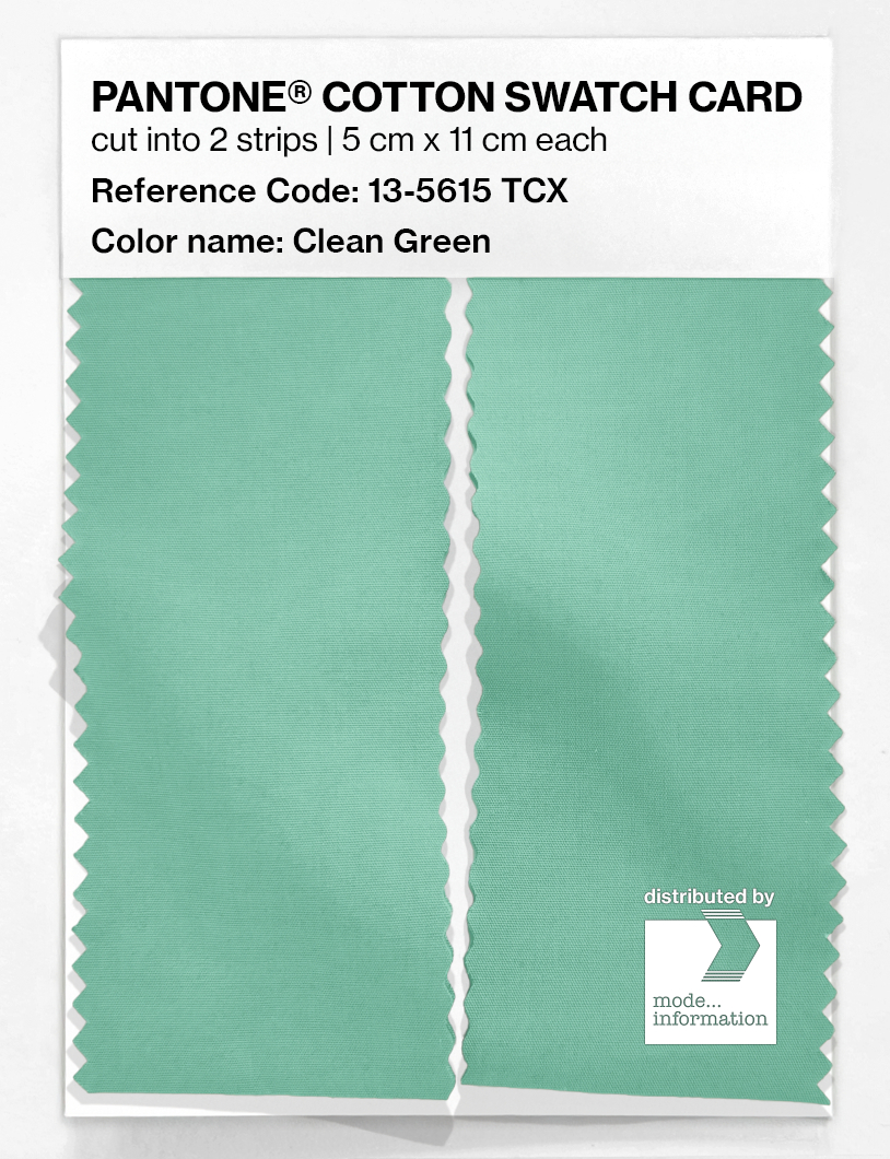 Artikelbild 2 des Artikels “PANTONE® COTTON SWATCH CARD 13-5615 TCX Clean Green “