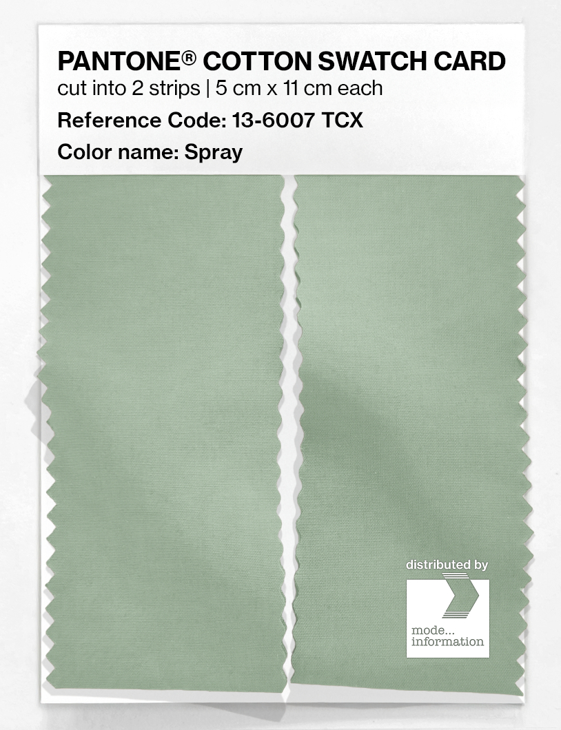 Product image 2 of the product “PANTONE® COTTON SWATCH CARD 13-6007 TCX Spray ”