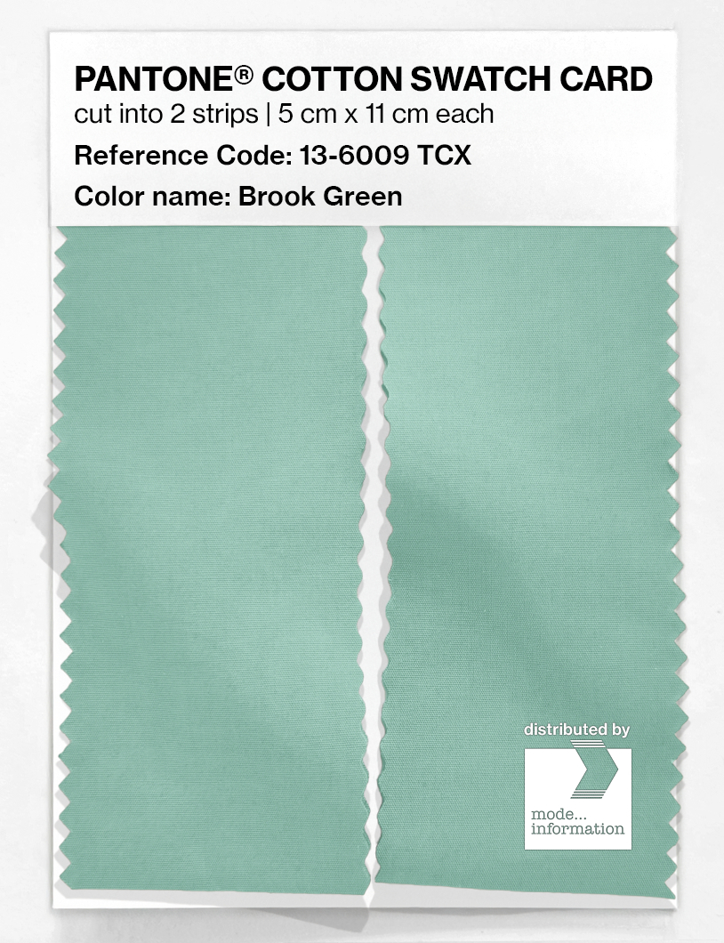 Artikelbild 2 des Artikels “PANTONE® COTTON SWATCH CARD 13-6009 TCX Brook Green “