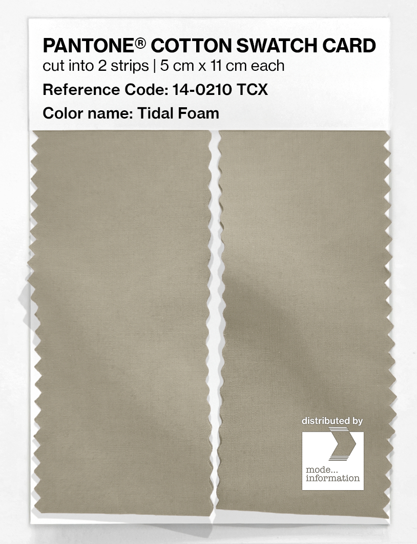 Product image 2 of the product “PANTONE® COTTON SWATCH CARD 14-0210 TCX Tidal Foam ”