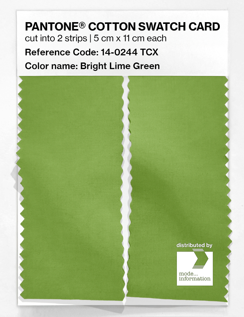 Artikelbild 2 des Artikels “PANTONE® COTTON SWATCH CARD 14-0244 TCX Bright Lime Green “