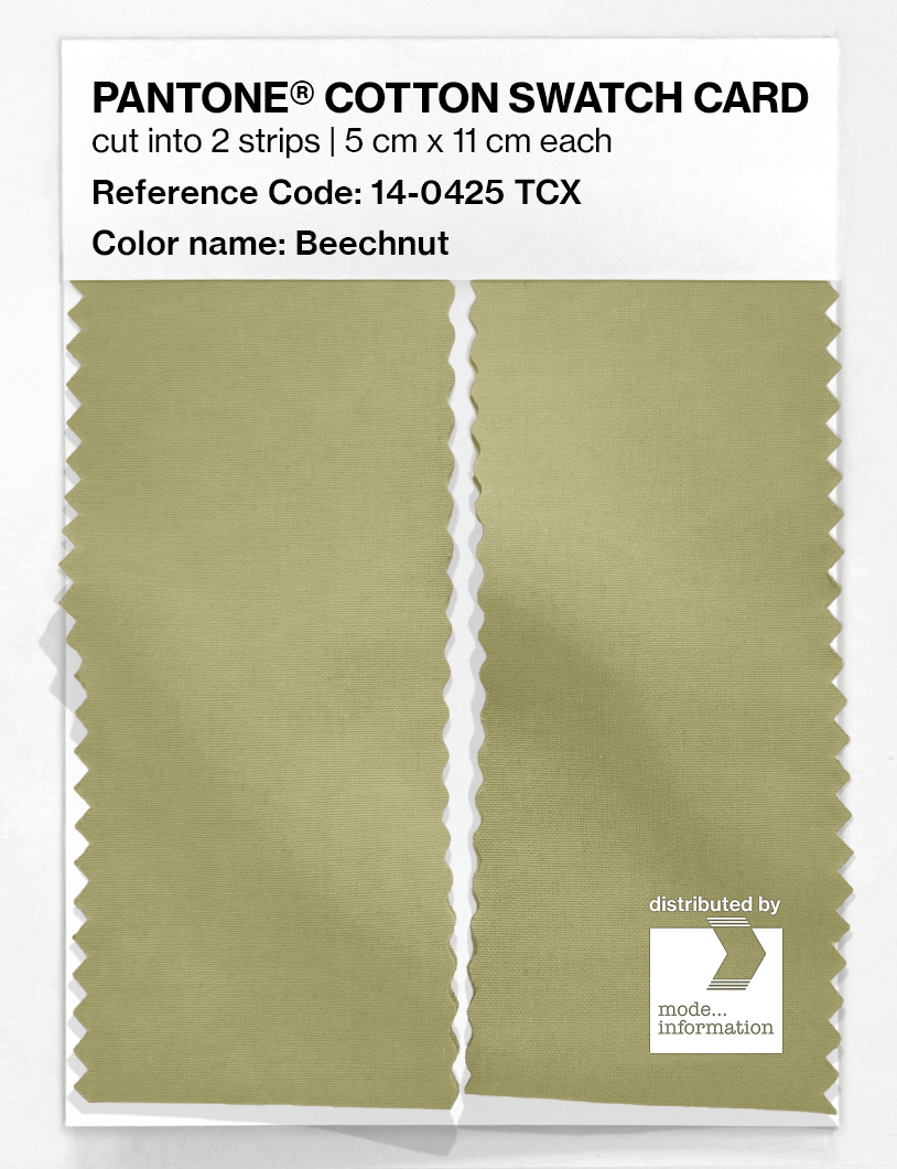 Artikelbild 2 des Artikels “PANTONE® COTTON SWATCH CARD 14-0425 TCX Beechnut “
