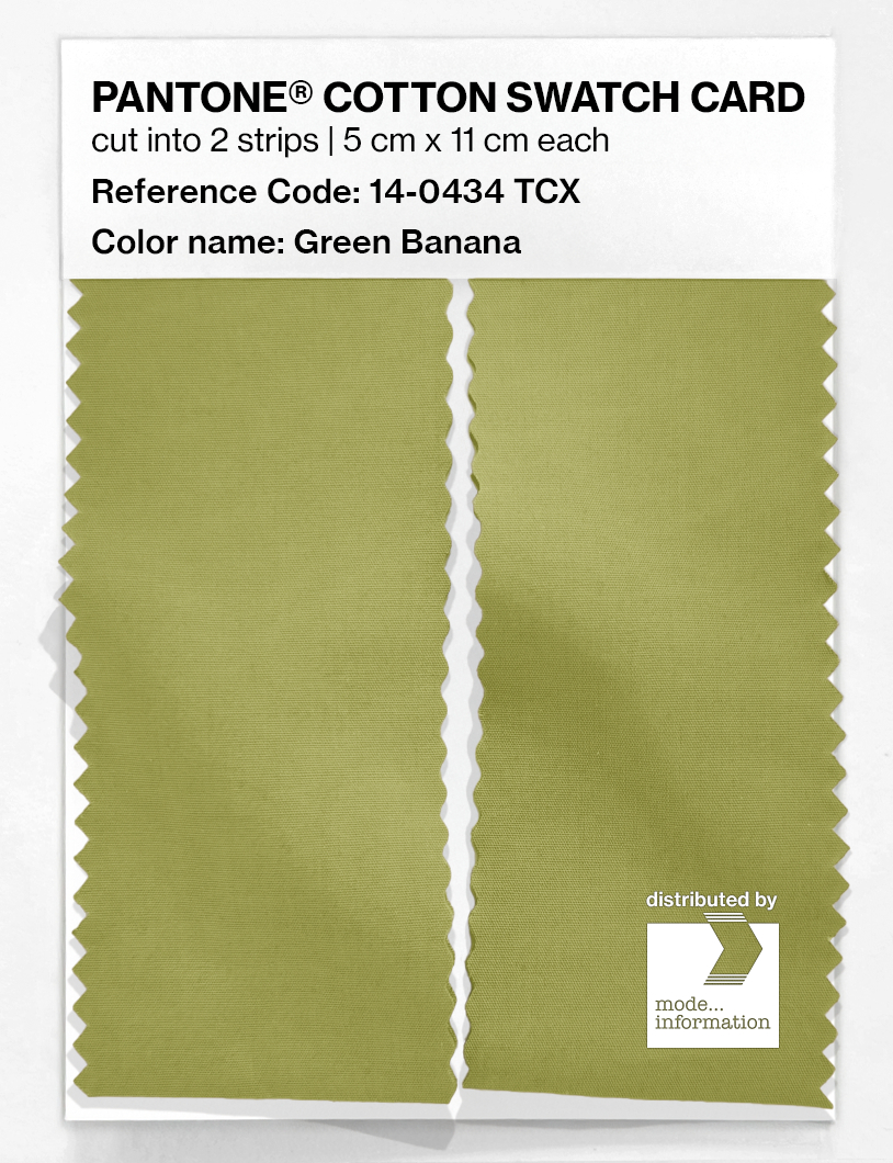 Product image 2 of the product “PANTONE® COTTON SWATCH CARD 14-0434 TCX Green Banana ”