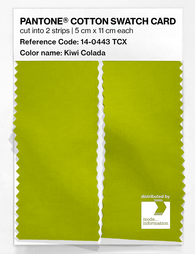 Artikelbild 2 des Artikels “PANTONE® COTTON SWATCH CARD 14-0443 TCX Kiwi Colada “