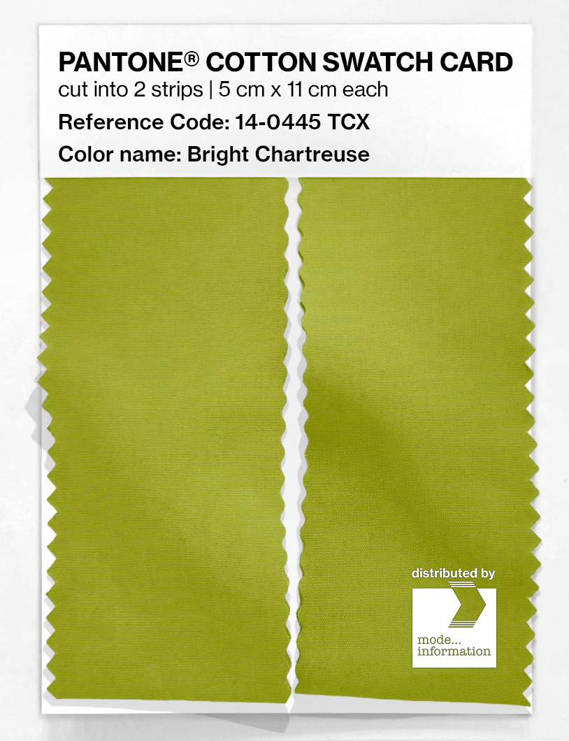 Artikelbild 2 des Artikels “PANTONE® COTTON SWATCH CARD 14-0445 TCX Bright Chartreuse “