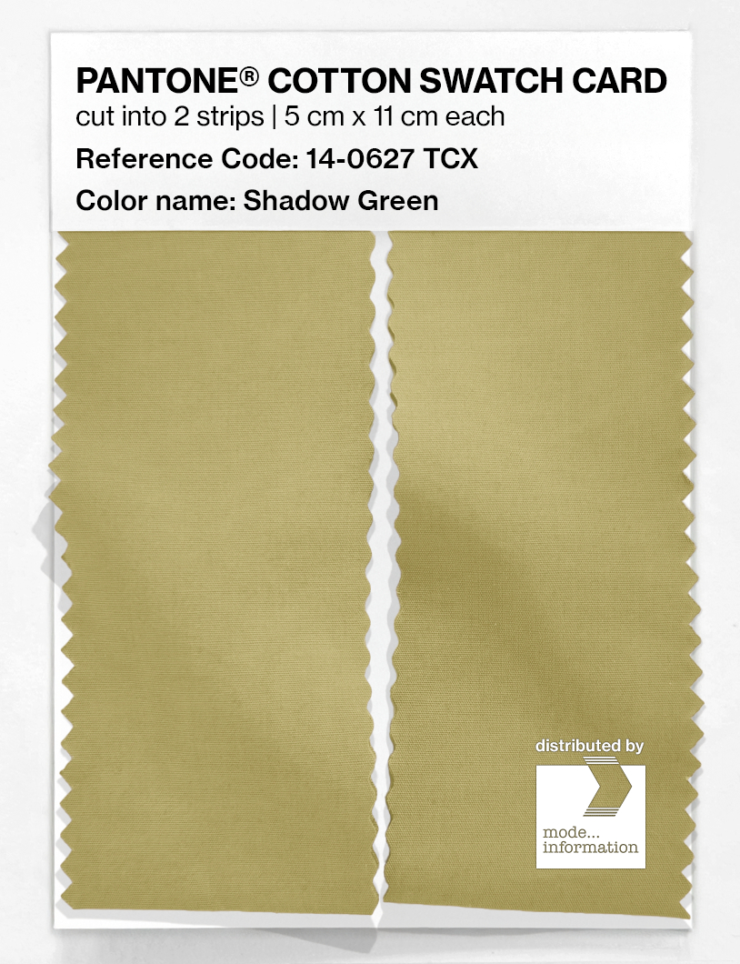 Artikelbild 2 des Artikels “PANTONE® COTTON SWATCH CARD 14-0627 TCX Shadow Green “