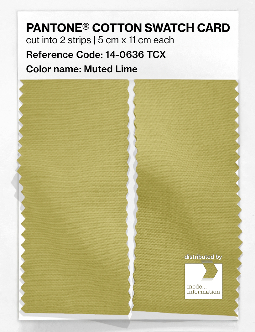 Artikelbild 2 des Artikels “PANTONE® COTTON SWATCH CARD 14-0636 TCX Muted Lime “