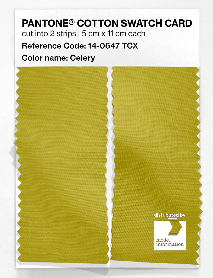 Artikelbild 2 des Artikels “PANTONE® COTTON SWATCH CARD 14-0647 TCX Celery “