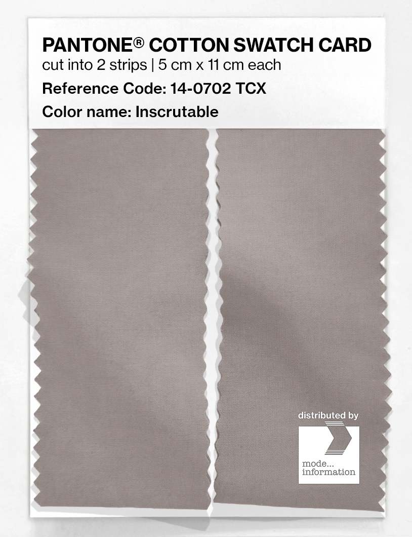 Artikelbild 2 des Artikels “PANTONE® COTTON SWATCH CARD 14-0702 TCX Inscrutable “