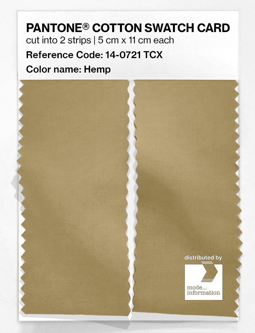 Artikelbild 2 des Artikels “PANTONE® COTTON SWATCH CARD 14-0721 TCX Hemp “