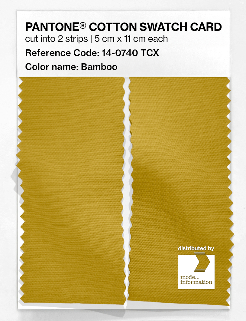 Artikelbild 2 des Artikels “PANTONE® COTTON SWATCH CARD 14-0740 TCX Bamboo “