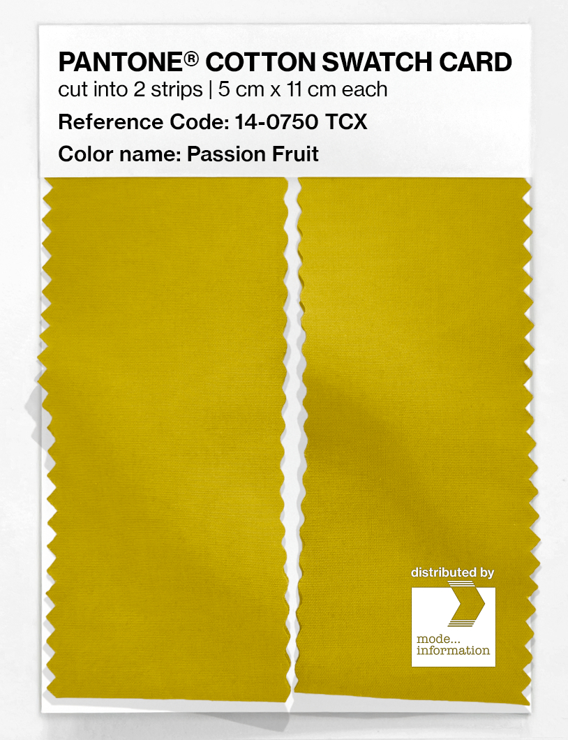 Product image 2 of the product “PANTONE® COTTON SWATCH CARD 14-0750 TCX Passion Fruit ”