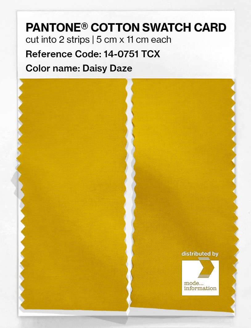 Product image 2 of the product “PANTONE® COTTON SWATCH CARD 14-0751 TCX Daisy Daze ”