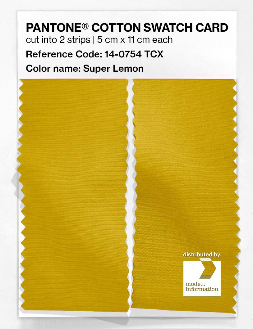 Artikelbild 2 des Artikels “PANTONE® COTTON SWATCH CARD 14-0754 TCX Super Lemon “