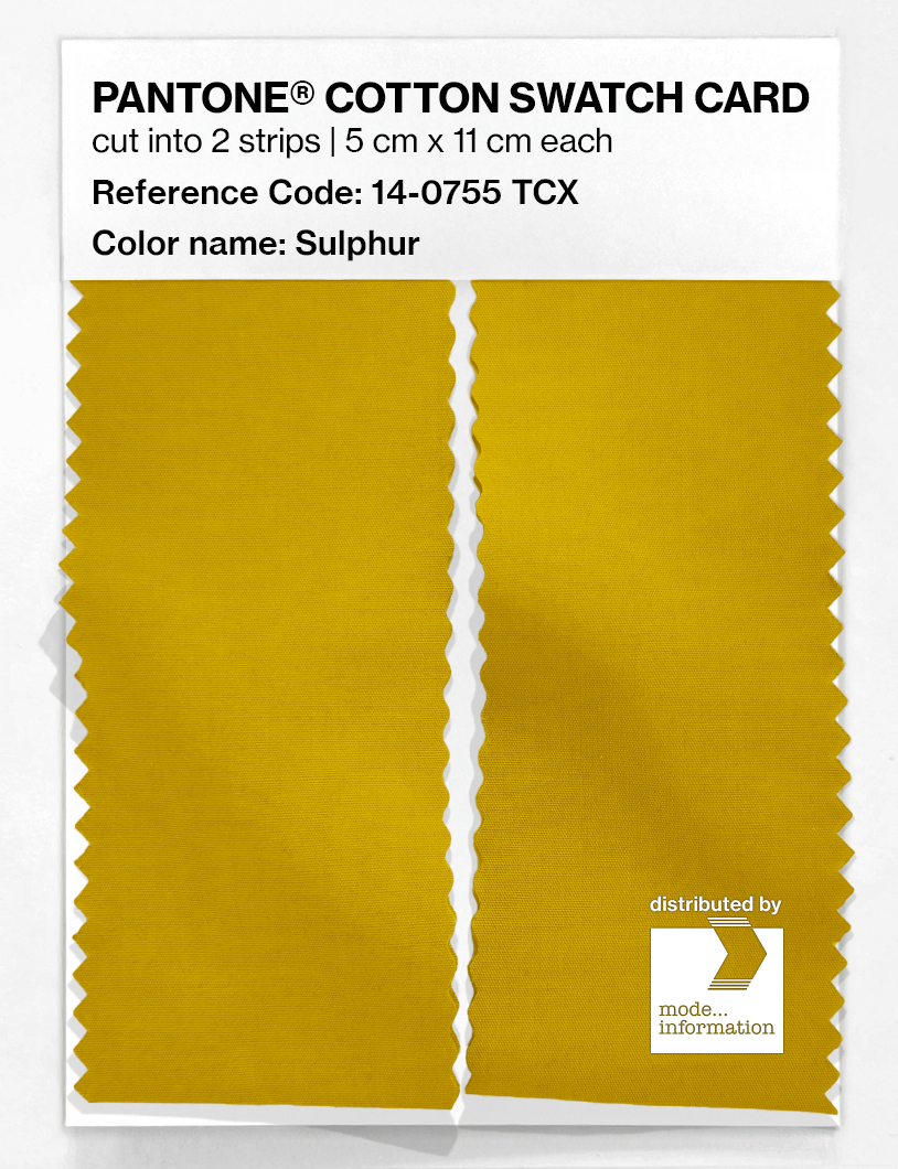 Artikelbild 2 des Artikels “PANTONE® COTTON SWATCH CARD 14-0755 TCX Sulphur “