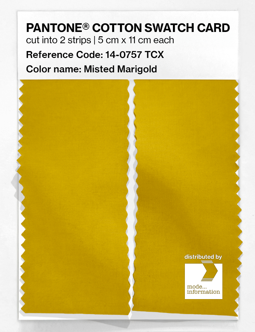 Artikelbild 2 des Artikels “PANTONE® COTTON SWATCH CARD 14-0757 TCX Misted Marigold “